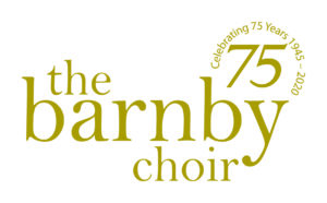 Barnby Choir 75 years anniversary logo