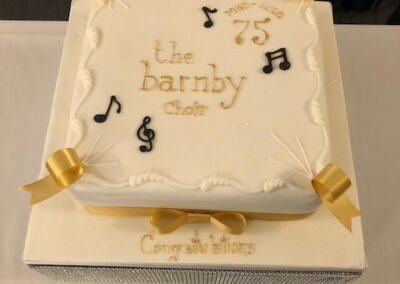 Barnby Choir 75hth year anniversary cake