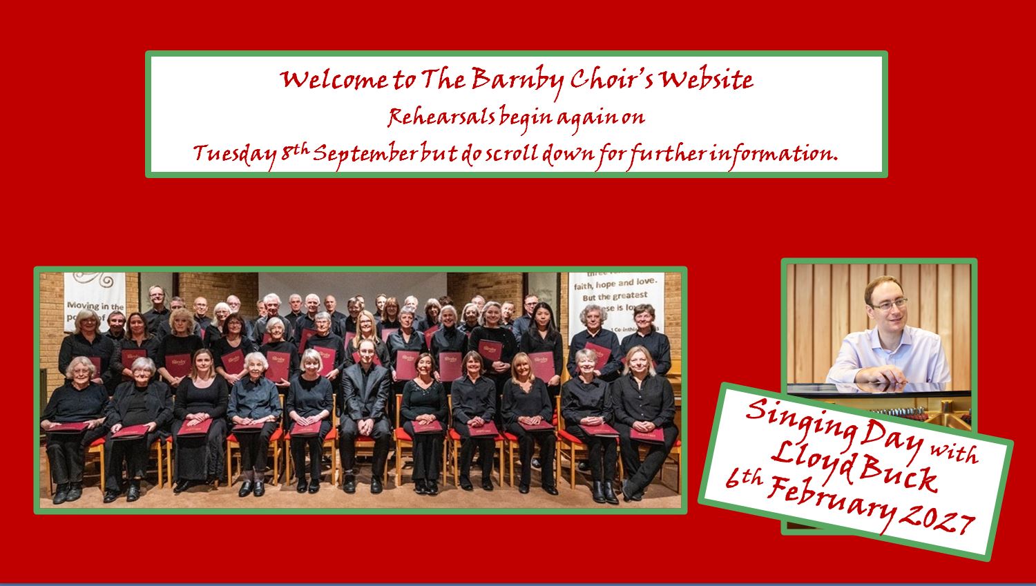 Barnby Choir banner